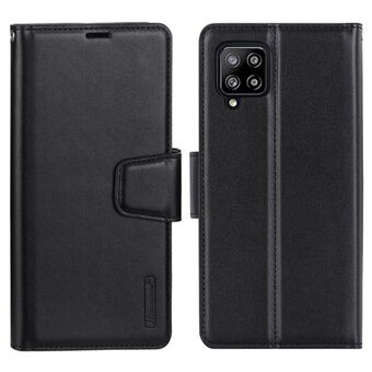 HANMAN Mill Series för Samsung Galaxy A42 5G Full Protection Telefonfodral Magnetstängning PU Läder Flip Plånboksfodral Stand