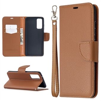 Litchi Surface with Wallet Stand för Samsung Galaxy S20 FE 4G/FE 5G/S20 Lite/S20 FE 2022