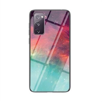 Starry Sky Pattern Tempered Glass + PC + TPU Combo Case för Samsung Galaxy S20 FE 5G/Fan Edition 5G/S20 FE/Fan Edition/S20 Lite/S20 FE 2022