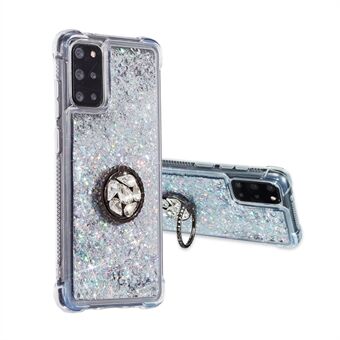 För Samsung Galaxy S20 FE/S20 Fan Edition/S20 FE 5G/S20 Fan Edition 5G/S20 Lite/S20 FE 2022 Glitter Powder Quicksand TPU Cover Kickstand Fodral