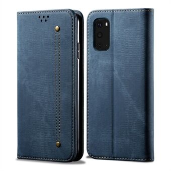 Jeanstygtextur TPU + PU-läderfodral för telefonfodral för Samsung Galaxy S20 FE/S20 FE 5G/S20 Lite/S20 FE 2022