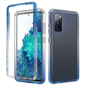 För Samsung Galaxy S20 FE 4G/5G/S20 Lite/S20 FE 2022 Gradient Color Clear TPU + PC-fodral