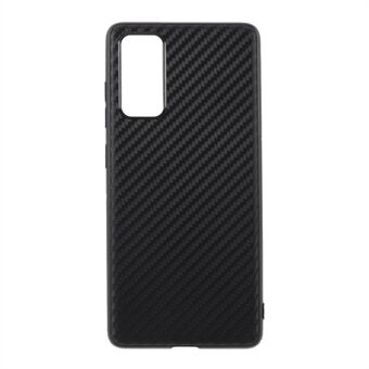 För Samsung Galaxy S20 FE 4G/5G/S20 Lite/S20 FE 2022 Carbon Fiber Texture TPU Skal Shell