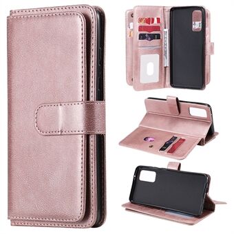 För Samsung Galaxy S20 FE 4G/S20 Fan Edition 4G/S20 FE 5G/S20 Fan Edition 5G/S20 Lite/S20 FE 2022 KT Multi-functional Series-1 Nytt Arriva lLeather Cover Shell med KT Multi-functional Series-1 10 kortplatser