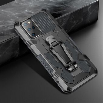 Bakklämma Plast + TPU Hybrid Case Kickstand Shell för Samsung Galaxy S20 FE 4G/FE 5G/S20 Lite/S20 FE 2022