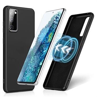 Liquid Series för Samsung Galaxy S20 FE 2022/S20 FE/S20 Fan Edition/S20 FE 5G/S20 Fan Edition 5G/S20 Lite Magnetisk flytande silikonfodral Mjuk TPU mikrofiberfoder Drop Protective Cover