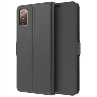 För Samsung Galaxy S20 FE 4G / FE 5G / S20 Lite / S20 FE 2022 PU Läder Flip Cover Kortplats Stand Folio Telefonfodral