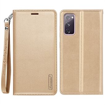 HANMAN Minor Series för Samsung Galaxy S20 FE / S20 FE 5G / S20 FE 2022 / S20 Lite Plånbok Telefonfodral PU Läder hopfällbart Stand Magnetfodral