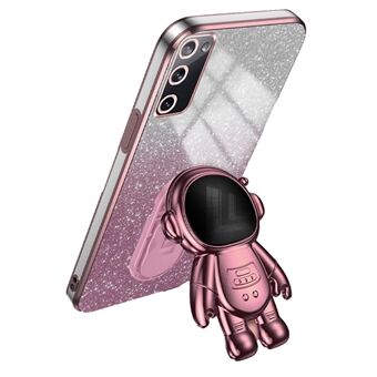 För Samsung Galaxy S20 FE 2022 / S20 Lite / S20 FE 5G / S20 FE Astronaut Kickstand-telefonfodral i PC+TPU-utförande.