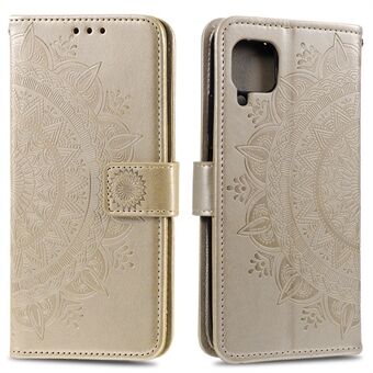 Märkt Mandala Flower Wallet Läderfodral med rem för Samsung Galaxy A12 / M12