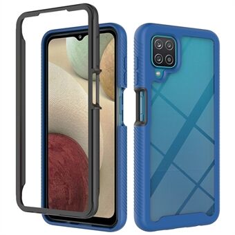 Stötsäkert genomskinlig PC + TPU Hybrid Skyddsfodral för Samsung Galaxy A12 skal