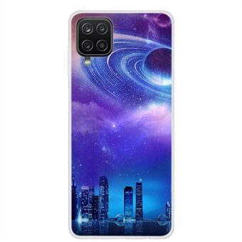 Flexibelt TPU-telefonmjukt fodral med Starry Sky-mönster för Samsung Galaxy A12