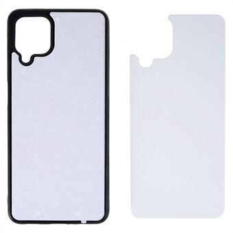 För Samsung Galaxy A12 TPU+PC+aluminiumplåt Telefonfodral Heat Transfer Printing Telefonfodral