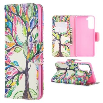 Faddish Pattern utskrift Stand Case Skal till Samsung Galaxy S21 5G