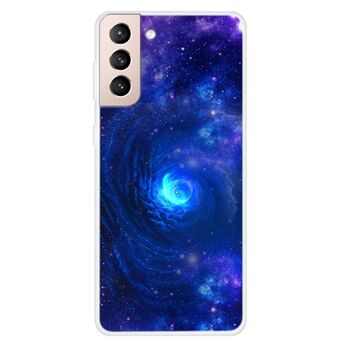 Flexibelt TPU-telefonmjukt fodral med Starry Sky-mönster för Samsung Galaxy S21 5G