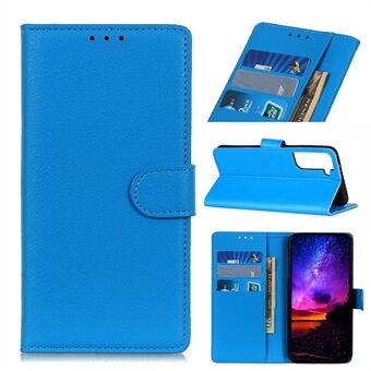 Litchi Texture Wallet Stand Läderskyddsfodral till Samsung Galaxy S21 + 5G