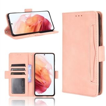 Flera Card Slots Stand för Samsung Galaxy S21 + 5G Cover Leather Skyddsfodral