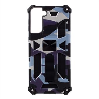 Kamouflage Design TPU + PC Phone Shock Absorption Skyddande skal för Samsung Galaxy S21 Plus 5G