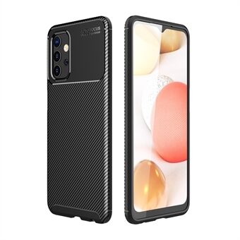 Kolfiber Texturfodral TPU Telefonskydd Fodral Stötdämpning för Samsung Galaxy A32 5G