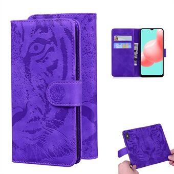 Plånboken Phone Stand Fodral till Samsung Galaxy A32 5G Tiger Face Imprinting Case