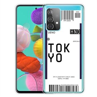 För Samsung Galaxy A32 5G Creative Boarding Check TPU Protector Skal