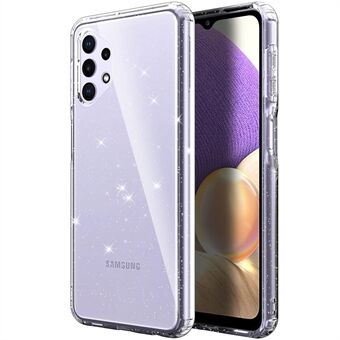 Glitterpulver Mjuk TPU Transparent Mobilfodral Skal för Samsung Galaxy A32 5G