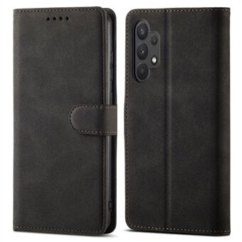 För Samsung Galaxy A32 5G matt PU-läder RFID-blockerande Drop-proof Flip Wallet-telefonfodral med Stand