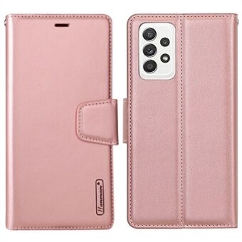 HANMAN Mill Series för Samsung Galaxy A32 5G / M32 5G PU Läder Folio Flip Telefonfodral Stand Plånbok Inre TPU-telefonfodral