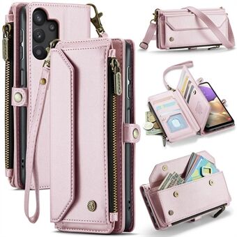 CASME C36-serien för Samsung Galaxy A32 5G / M32 5G Telefonfodral i PU-läder Wallet Stand Cover med 2 remmar