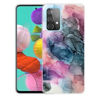 För Samsung Galaxy A52 4G/5G / A52s 5G Marmormönster Design Mjuk TPU Anti- Scratch Stötsäker Skyddstelefonfodral