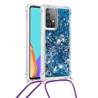 TPU Quicksand Design telefonskyddsskal med hängrem för Samsung Galaxy A52 4G/5G / A52s 5G