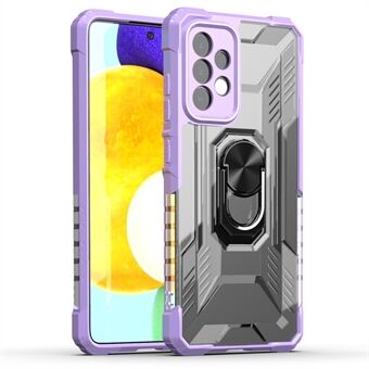 RUGGED SHIELD Armor Kickstand Design Anti-fall Exakta utskärningar PC+TPU telefonfodral för Samsung Galaxy A52 4G/5G/A52s 5G