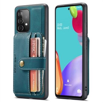 JEEHOOD för Samsung Galaxy A52 4G/5G/A52s 5G läderbelagt TPU-fodral Anti- Scratch Välskyddad Avtagbar 2-i-1 plånbok RFID-blockerande telefonfodral