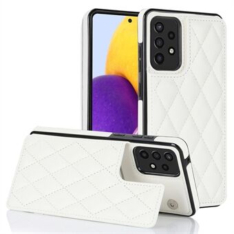 För Samsung Galaxy A52 4G / 5G / A52s 5G RFID-blockerande telefonfodral Korthållare Läder+TPU-stödfodral