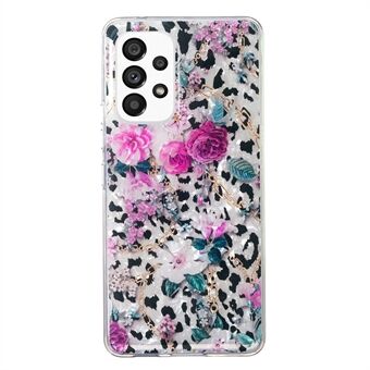 Telefonskal till Samsung Galaxy A52 4G / 5G / A52s 5G , Marmor Flower Shell Mönster Mjuk TPU IMD telefonfodral