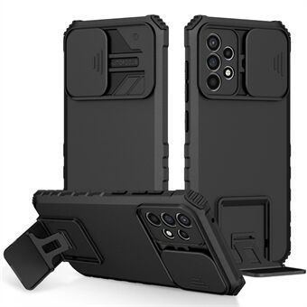 För Samsung Galaxy A52 4G / A52 5G / A52s 5G PC+TPU Kickstand Cover Skjut kameralock Telefonfodral