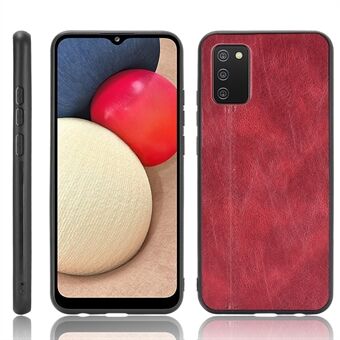 PU-läderbelagd hybriddesign för mobiltelefoner för Samsung Galaxy A02s (EU-version)