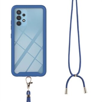 PC + TPU Hybrid Case Lanyard Protective Phone Shell för Samsung Galaxy A32 4G (EU-version)