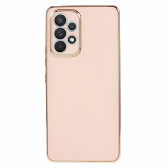 För Samsung Galaxy A32 4G (EU-version) Mjuk TPU Stötsäker glansigt fodral Slim Fit 6D elektropläterat telefonskal