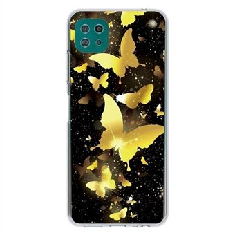 Mönsterutskrift Mjuk TPU Mobiltelefon Bakfodral Skal för Samsung Galaxy A22 5G (EU-version)