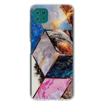 Marble Pattern TPU Cover Protector Case för Samsung Galaxy A22 5G (EU-version)