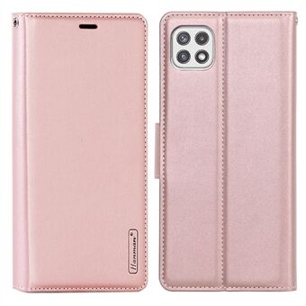 HANMAN Mill Series telefonfodral för Samsung Galaxy A22 5G (EU-version) Anti-fall Folio Flip Cover PU-läderplånbokstelefonfodral