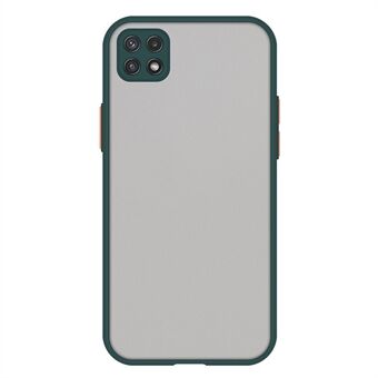 För Samsung Galaxy A22 5G (EU-version) Anti-fall Ultratunnt mobiltelefonfodral TPU+PC Hudvänligt skyddande telefonfodral