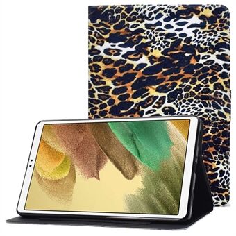 För Samsung Galaxy Tab A7 Lite 8,7-tum (T220 / T225) Stötsäkert fodral PU-läder för surfplatta Mönstertryckt magnetiskt fodral med Stand /kortplatser