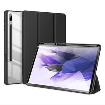 DUX DUCIS TOBY Series Slim Premium PU Läder Tri-fold Stand Shell Cover med Auto Sleep / Wake för Samsung Galaxy Tab S7 FE / Galaxy Tab S7 Plus