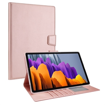 HANMAN Mill Series för Samsung Galaxy Tab S7 Plus T970 / S7 FE Stand / S8+ X800 Anti- Scratch tablettfodral PU-läder hopfällbart plånboksfodral