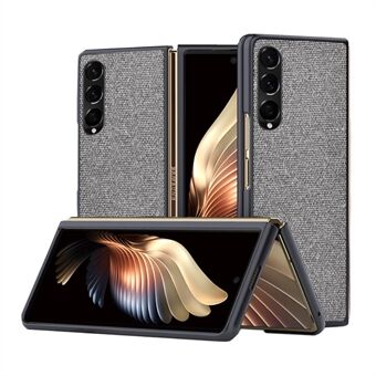 Havssand texturerat telefonfodral för Samsung Galaxy Z Fold3 5G, PU-läderbelagd hård PC Tunt hållbart skyddsfodral