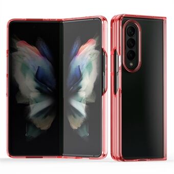 Vikbart Anti-dropp och Scratch Lätt Slim TPU + Akryl Telefonfodral Skal för Samsung Galaxy Z Fold3 5G - Röd