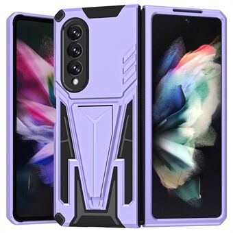 V-formad Kickstand Anti-drop PC + TPU Hybrid Cover Vikbart telefonfodral för Samsung Galaxy Z Fold3 5G