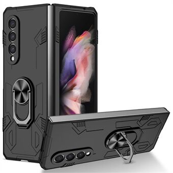 För Samsung Galaxy Z Fold3 5G Folding Telefonfodral PC+TPU Stötsäker Stödfunktion Skyddsfodral